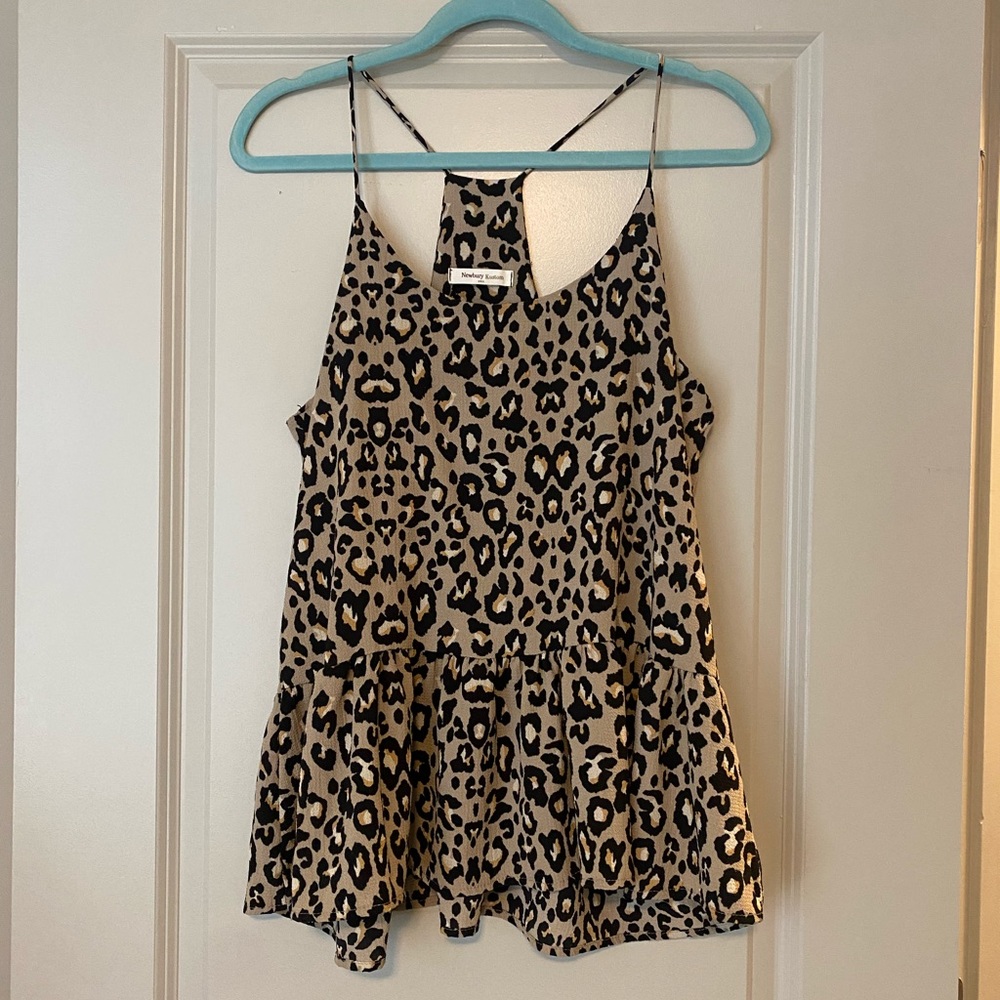 Leopard Boutique Tank - Medium